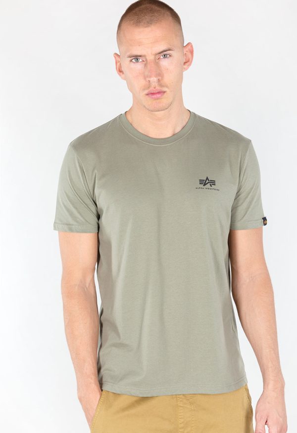 Alpha Industries | Basic T Small Logo | 11 oliv Zu verkaufen