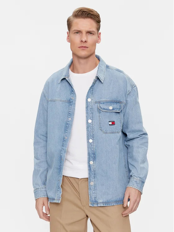 Tommy Jeans | Denim Overshirt Essential  | 1A4 Mid Indigo Online