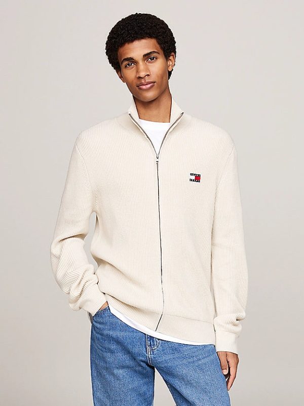 Tommy Jeans | Slim Fit Strickjacke | ACG Newsprint Angebot