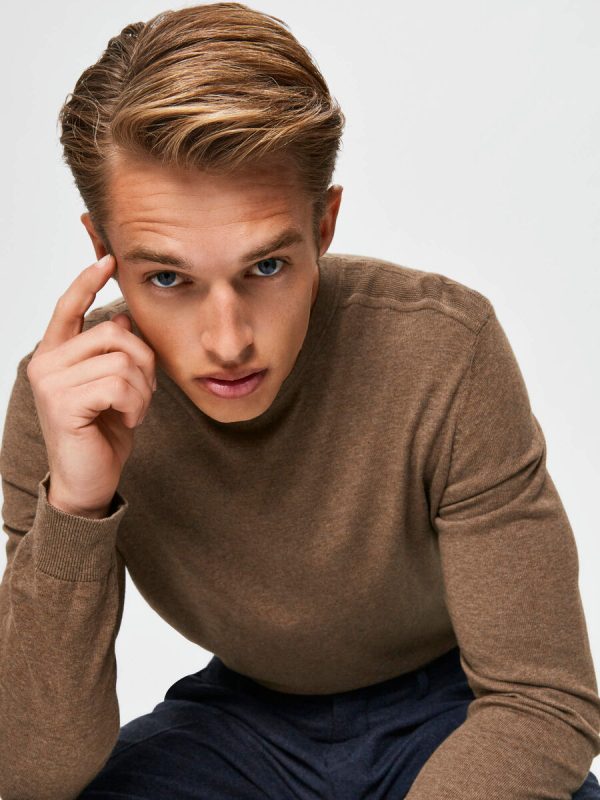 SELECTED | LANGARM STRICKPULLOVER BERG | Teak Verkauf – Bild 4