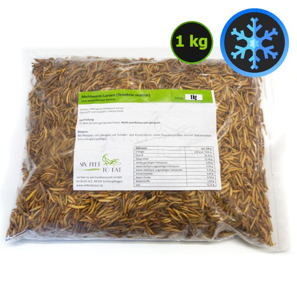Mehlwürmer (gefroren), 1 kg Zu verkaufen