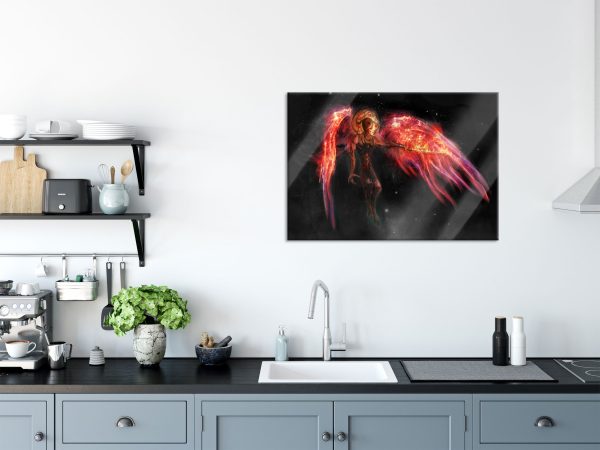 Alien Teufel im Weltraum, Glasbild Rabatt – Bild 3